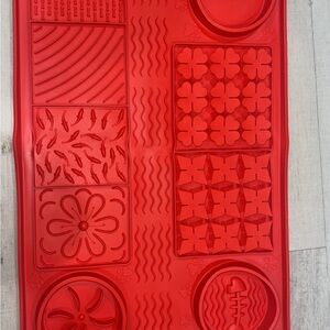 Red Silicone Food Mat